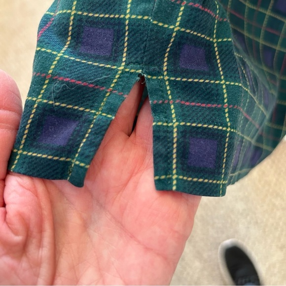 The Old Course St. Andrews Links Plaid Golf Shirt Green Size XL - Picture 5 of 6